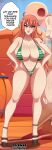  1girl 1girl absurd_res big_breasts big_breasts bikini breasts clothed_female deckman english_text female_focus female_only high_heels high_res high_res imminent_sex long_hair looking_at_viewer mature mature_female mrdeck nami one_piece red_hair scantily_clad skimpy_bikini solo_female solo_focus swimsuit tagme tattoo text thighs wide_hips 
