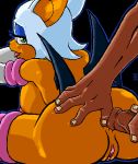 anal anus ass ass_grab breasts e! erect_nipples erection hairless_pussy huge_breasts nipples nude penis pussy rouge_the_bat sega sonic_(series) sonic_team 