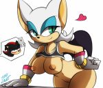  bent_over big_breasts mostly_nude rouge_the_bat sega skylight_(artist) sonic sonic_the_hedgehog_(series) thick_thighs wide_hips 