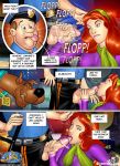  big_breasts breasts clothed comic daphne_blake dress fellatio hairband licking nipples oral red_hair skooby-boo sucking 