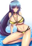 1_girl 1girl alluring big_breasts bikini creatures_(company) dark_green_hair female female_human female_only game_freak gym_leader hot human humans_of_pokemon legs long_hair looking_at_viewer mostly_nude natsume_(pokemon) nintendo pink_eyes pokemon pokemon_(anime) pokemon_(game) pokemon_gsc pokemon_red_green_blue_&amp;_yellow sabrina_(pokemon) sexy solo