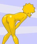  anus ass bent_over breasts evilweazel_(artist) lisa_simpson nude shaved_pussy the_simpsons thighs yellow_skin 