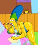  marge_simpson ned_flanders tagme the_simpsons yellow_skin 