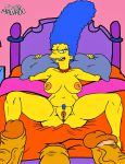  areola big_breasts erect_nipples erection josemalvado marge_simpson nipples nude penis pussy tagme the_simpsons yellow_skin 