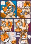  anus ass blush breast_feeding breasts canine comic cub cute female fox furry grope kissing lagomorph male miles_&quot;tails&quot;_prower multiple_tails nipples oneirology_experiment pussy pussy_juice rabbit sega sonic sonic_(series) speech_bubble sweat tail text vanilla_the_rabbit young 