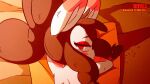  1boy 1girl anthro ass beach dialogue diives from_behind male/female mizzpeachy outside penis prone_bone public public_sex pussy solo_focus sound split spread_legs subtitled vaginal video voice_acted webm yumi_(diives) 