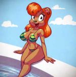  bear female furry julie_bruin solo swimsuit tiny_toon_adventures tiny_toons 