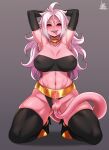  1girl android_21 android_21_(evil) ass big_ass big_breasts black_sclera breasts dragon_ball_super female_focus high_res jmg long_hair majin_android_21 mature mature_female patreon patreon_paid patreon_reward pink_skin red_eyes solo_female video_game_character vomi_(dragon_ball) white_hair 