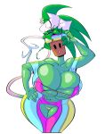  1girl alternate_costume big_breasts blaster_master_zero breasts huge_breasts impossible_clothes kanna_(blaster_master) looking_at_viewer monster_girl panties plant_girl revealing_clothes thigh_clothes underwear 