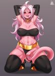  1girl android_21 android_21_(evil) ass big_ass big_breasts black_sclera breasts dragon_ball_super female_focus high_res jmg long_hair majin_android_21 mature mature_female patreon patreon_paid patreon_reward pink_skin red_eyes solo_female tagme video_game_character vomi_(dragon_ball) white_hair 