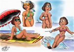  ass big_breasts erect_nipples family_guy glasses meg_griffin swimwear thighs 