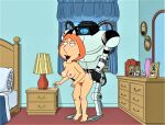  anal ass blackzacek breasts cmdrzacek erect_nipples family_guy lois_griffin mechanophilia nude pale_breasts pubic_hair pussy robot thighs 