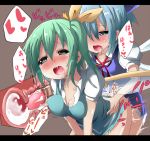  2girls blue_eyes blue_hair blush cervix cirno clothed_sex cross-section cross_section cum cum_in_pussy cum_inside daiyousei doggystyle drooling ejaculation fairy futa_with_female futanari green_eyes green_hair hair hair_ribbon internal_cumshot intersex kuromu_(underporno) letterboxed multiple_girls open_mouth orgasm penis pussy ribbon saliva sex short_hair sweat text touhou uncensored uterus vaginal 