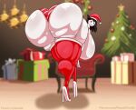  backboob big_ass christmas christmas_outfit jaiden_animations jaidens_mom milf tasteofchoklit thick_thighs 