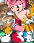  amy_rose blush breast_sucking buttjob clothed_sex cream_the_rabbit cum cute forced forced_orgasm furry girl_on_top miles_&quot;tails&quot;_prower orgasm panties penis rolleyes sega sex sonic_the_hedgehog trembling 