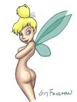  ass blonde_hair disney fairy guy_fakeman nude peter_pan tinker_bell wings 