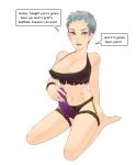 aunt_and_nephew grey_hair imminent_anal incest short_hair strap-on