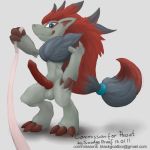  commission cute furry nintendo pokemon smudge_proof video_games zoroark 