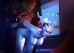  alien animated areola asari big_breasts breasts doggystyle erect_nipples female from_behind fugtrup gif liara_t&#039;soni male mass_effect nipples penetration sex thingrei urdnot_wrex 