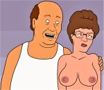  bill_dauterive breasts erect_nipples glasses king_of_the_hill peggy_hill topless 