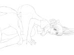  1girl asuka_langley_souryuu beastiality bottomless breasts cum cum_in_pussy cum_inside dog doggy_position hair_ornament highres jadf kneeling knot knotted knotted_penis large_breasts lineart monochrome neon_genesis_evangelion nipples nurgle777 penis sex shirt_lift solo top-down_bottom-up top_lift twintails vaginal x-ray 