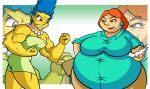  angry big_breasts breasts chadrocco family_guy lois_griffin marge_simpson marge_vs_lois muscle plump the_simpsons yellow_skin 
