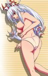 1girl breasts female fujiwara_no_mokou kagero_(haruhi) kagero_(pixiv418880) long_hair panties red_eyes silver_hair solo touhou underwear