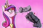  1girl alicorn cabrony cum cum_in_mouth cum_on_face cumshot cumshot_in_mouth disembodied_penis erection female friendship_is_magic horn horsecock multiple_penises my_little_pony nude open_mouth penis pony princess_cadance three-tone_hair 