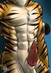 abs barbs cute exposed_torso feline furry hufnaar male muscles original penis solo tiger