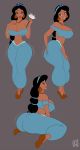 1girl 2019 aladdin_(series) alternate_ass_size alternate_breast_size arabian ass ass_shake bare_shoulders big_ass big_breasts black_hair bootijuse bouncing_ass bouncing_breasts breasts brown_eyes bubble_ass bubble_butt cleavage clothed clothing curvy dark-skinned_female dark_skin deviantart disney disney_princess earrings female female_only full_body fully_clothed gigantic_ass grabbing_own_ass grey_background hourglass_figure huge_ass huge_breasts human human_only insanely_hot jewelry jiggle long_ass long_hair model_sheet necklace nipple_bulge off_shoulder princess princess_jasmine seducing seductive seductive_look seductive_pose seductive_smile sexy sexy_ass sexy_body sexy_breasts sexy_pose sexy_twerking signature simple_background smelly_ass smiling solo solo_female thick_thighs thin_waist tiara twerking wasp_waist wide_hips