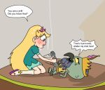 1boy 1girl blonde_hair blue_eyes comic couple cum_on_face ludo_avarius penis star_butterfly star_vs_the_forces_of_evil