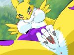  1_anthro 1_female 1_female_anthro 1_girl 3_fingers animated animated_gif anthro anthro_canine anthro_fox anthro_only anus blue_eyes breasts canine censored cute detached_sleeves digimon female female_anthro female_anthro_fox female_renamon fingering fox fur furry gif labia looking_at_viewer masturbation mostly_nude nipples outdoor pussy renamon sitting solo spread_legs spread_pussy toei_animation vixen white_fur yellow_fur yin_yang 