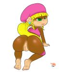  ass blonde_hair bluelimelight dixie_kong donkey_kong_(series) donkey_kong_country green_eyes pussy 