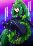  1girl :p anus bad_end_march bad_end_precure big_breasts bodysuit breasts cameltoe covered_nipples cum cum_on_body cum_on_lower_body dark_persona erect_nipples feet female fingerless_gloves flat_chest footjob gloves green_eyes green_hair hair_ornament joy_ride large_breasts leg_lift leg_up long_hair midorikawa_nao nipples ponytail precure pussy see-through shoejob signature skin_tight smile smile_precure! solo standing text tongue tongue_out translation_request uncensored 