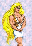 1girl beautiful_muscle_girl_tetsuko_(webcomic_series) blonde_hair clothes dcmatthews muscular tetsuko_breckenridge