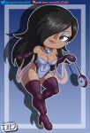  animal_crossing black_hair boots brown_eyes clothed commission digital_media_(artwork) gloves human jackintaro lips looking_at_viewer makeup oc pearl_necklace simple_background villager_(animal_crossing) 