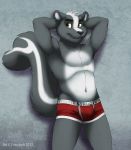  furry male skunk solo underwear 