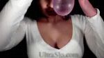  animated_gif balloon breasts cleavage gif water 