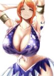  1girl 1girl 1girl 2022 armpits arms_behind_head arms_up belly_button big_breasts blush breasts brown_eyes cleavage female_focus female_only hips huge_breasts massive_breasts mature mature_female moriton nami naughty_face one_piece orange_hair purple_eyes short_hair shoulder_tattoo simple_background slim_waist solo_female solo_focus tagme tattoo thick_thighs thighs white_background wide_hips 