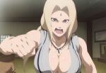 1girl ai_generated ainpai big_breasts blonde_hair breasts brown_eyes female_only high_res long_hair mature mature_female naruto patreon patreon_paid patreon_reward solo_female stable_diffusion tsunade upper_body