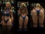  1girl 3d ass ass_cleavage ass_to_viewer back_view barely_contained bending_over bent_over big_ass big_breasts big_breasts bimbo bimbofied blonde_hair breasts butt_crack cleavage facing_away facing_away_from_viewer final_fantasy final_fantasy_xii gigantic_ass gigantic_breasts hips huge_ass huge_breasts huge_hips huge_thighs indoors large_ass penelo revealing_clothes revealing_clothing shirt thick_thighs thighs thong tight_clothes tight_shirt wide_hips 