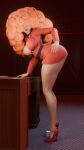 bent_over big_ass big_breasts cartoon_network ms._bellum office powerpuff_girls 