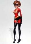  bodysuit boots breasts gloves helen_parr mask nipples shaved_pussy the_incredibles thighs torn_clothes 