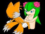 breasts cosmo_the_seedrian cosmo_the_seedrian_(adult) erect_nipples erection handjob huge_breasts miles_&quot;tails&quot;_prower multiple_tails nipples nude penis seedrian sega sonic_(series) sonic_team sonic_x tail 