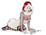 artist_name artist_request ass goth_girl marvel nude_female rogue stockings striped_panties x-men x-men_evolution