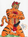  erection hairy happy_trail male solo tiger 