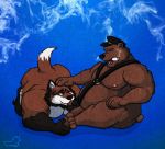 bear cigar fox gay harness male oral smoking 