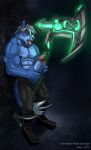  1boy anthro battle_axe furaffinity furry male male_only masturbation penis solo todex wolf yaoi 