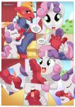  1boy 1girl age_difference anthro bbmbbf be_my_special_somepony big_macintosh big_macintosh_(mlp) clothed_male_nude_female comic equestria_girls equestria_untamed female female_anthro fetish foot_licking friendship_is_magic horn my_little_pony older_male palcomix sex sweetie_belle sweetie_belle_(mlp) tail younger_female 