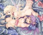  1girl anal angel animal_ears ass blonde_hair cat cat_ears censored collar double_penetration female maruto maruto! multiple_girls nipples nude penetration pointy_ears purple_hair pussy rape restrained sex tail tentacle tentacles thighhighs yuri 